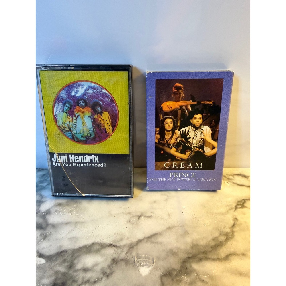 Jimi Hendrix Are You Experienced Prince Cream Cassette Tape Lot Rock Pop